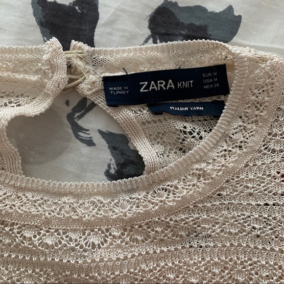 Zara Cream Lace Top (Italian Yarn) - Picture 4 of 5